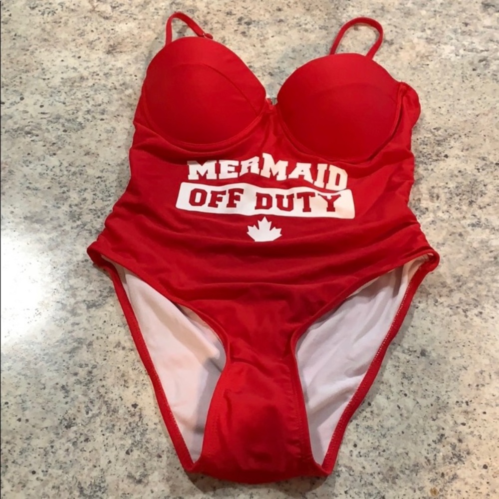 Mermaid Off Duty One piece bathing suit (NWT)